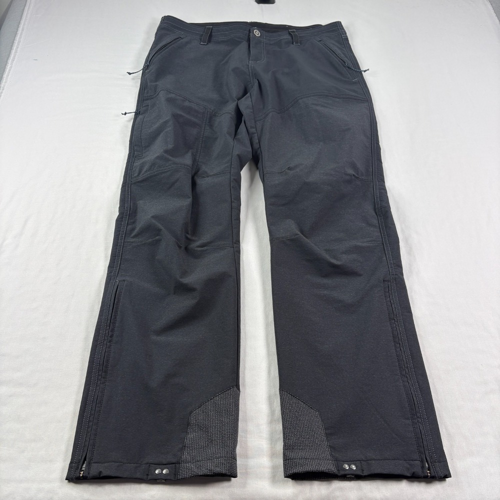 Kuhl Klash Pants Womens Size 14 Black Water Resitant Stretch Outdoor Hiking